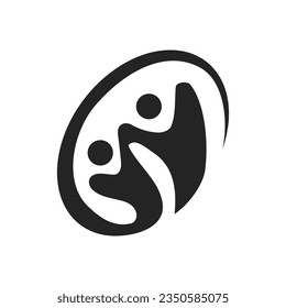 connection people logo template Isolated. Brand Identity. Icon Abstract Vector graphic