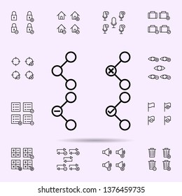 connection, plus, remove, minus sign icon. web icons universal set for web and mobile