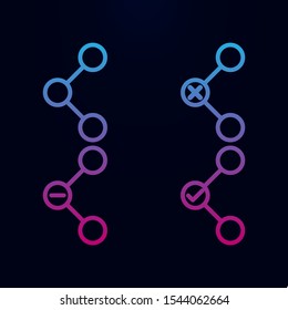 Connection, plus, remove, minus sign nolan icon. Simple thin line, outline vector of web icons for ui and ux, website or mobile application
