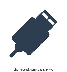 Connection port icon.cable,usb (Vektorgrafik)