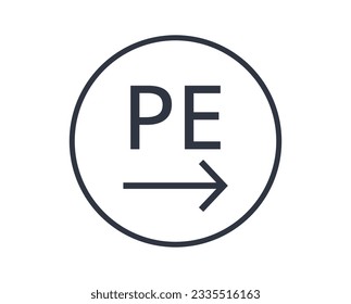 Connection Protective Conductor Symbol. Vector Illustration.