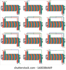 Connection of Quadrifilar Coil Options