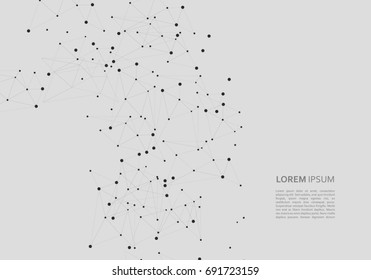 Connection science molecule background.