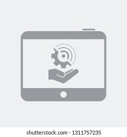 Connection settings services on tablet