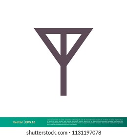 Connection Signal Icon Vector Logo Template Illustration Design. Vector EPS 10.