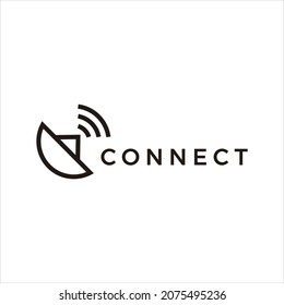 Connection Signal Logo Design. Connect Logo.