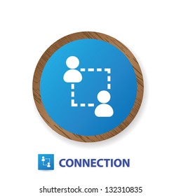 Connection sign,vector