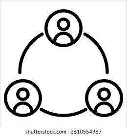 Connection Simple Icon Vector Illustration Concept