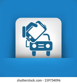 Connection of smartphone to car 