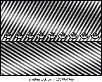 Connection Of The Steel Structure With High Tension Bolts.