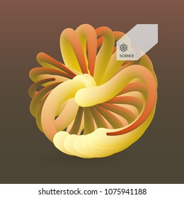 Connection structure. Dynamic effect. Can be used for advertising, marketing, presentation.