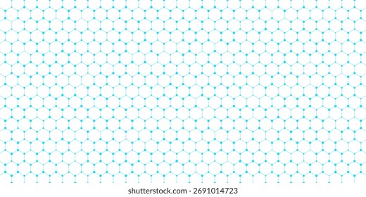 Connection structure molecule of DNA and neurons. Geometric abstract background. Medicine, science and technology. Vector illustration for your design.
