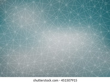 Connection structure molecule of DNA and neurons. Geometric abstract background. Medicine, science and technology. Vector illustration for your design.
