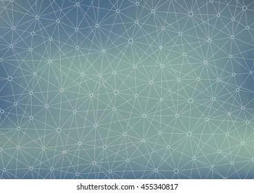 Connection structure molecule of DNA and neurons. Geometric abstract background. Medicine, science and technology. Vector illustration for your design.