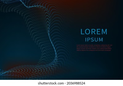 Verbindungsstruktur. Wissenschaftshintergrund. Futuristische Technologie HUD Element .Blockchain Technologie Hintergrund. Vektor-Konzept vernetzter Systeme.