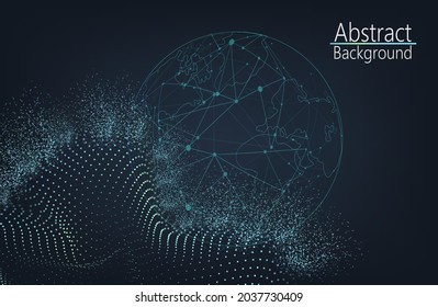 Estructura de conexión. Antecedentes científicos. Tecnología futurista HUD Elemento .Blockchain tecnología fondo. Concepto vectorial de sistemas conectados en red.
