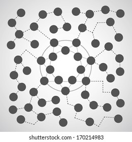 connection symbol with graphics 