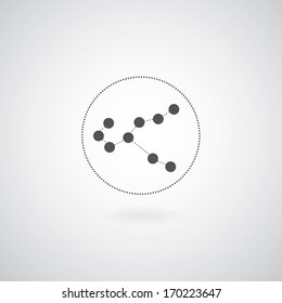 connection symbol with graphics 