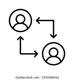 Connection Team Icon Vector Image Can Stock Vector (Royalty Free ...