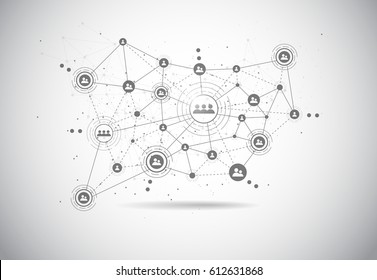 Connection technologies for business. Mixed media