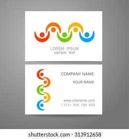 Conexión - logotipo de plantilla. Firma la conexión, comunicación, red social, asociación y unión. La idea para el diseño de la identidad corporativa.