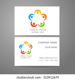 Conexión - logotipo de plantilla. Firma la conexión, comunicación, red social, asociación y unión. La idea para el diseño de la identidad corporativa.