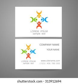 Conexión - logotipo de plantilla. Firma la conexión, comunicación, red social, asociación y unión. La idea para el diseño de la identidad corporativa.