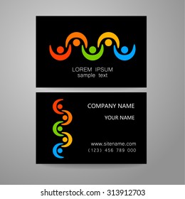 Connection - template logo. Sign the connection, communication, social networking, association and union. The idea for the design of corporate identity.