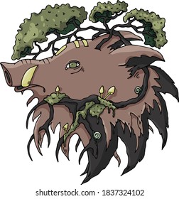 connection of trees and animals
