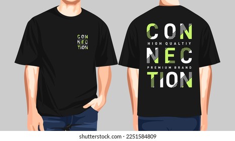 Connection urban streetwear t-shirt designs