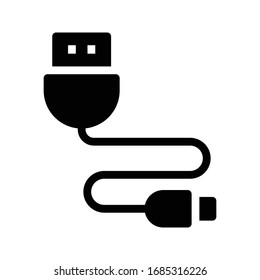 connection vector glyph flat icon 