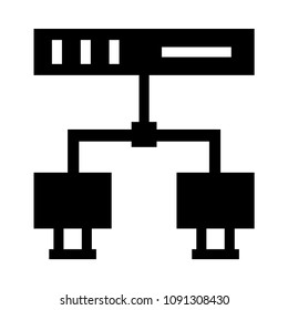 connection vector glyphs icon