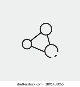 Connection vector icon illustration sign