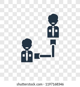 Connection vector icon isolated on transparent background, Connection transparency logo concept