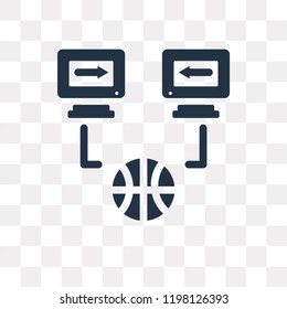 Connection vector icon isolated on transparent background, Connection transparency concept can be used web and mobile