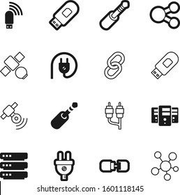 connection vector icon set such as: big, telephony, dish, science, emblem, logistic, storage, tower, blog, logo, document, rca, station, linked, transmission, group, strength, digital, application