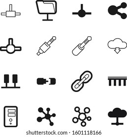 connection vector icon set such as: linked, blue, building, knot, modern, figure, backup, molecules, construction, tool, logo, blog, silhouette, urban, net, health, fitness, biology, group, golden