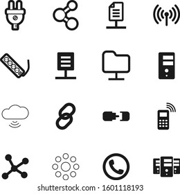connection vector icon set such as: social, usb, backup, hyperlink, folders, biology, support, health, simple, upload, office, networking, molecules, adapter, podcast, plastic, circle, basic, device
