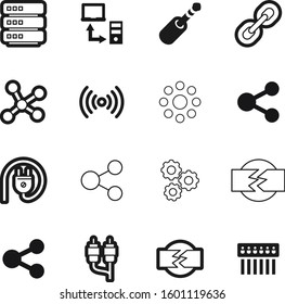 connection vector icon set such as: team, friendship, wi-fi, center, progress, lines, transmission, people, simple, broadband, headphone, molecule, atom, server, motion, graph, strength, phone