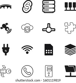 connection vector icon set such as: pictogram, file, old, sim, electric, round, arrow, folder, switch, strength, energy, wire, call, togetherness, sync, support, wireless, power, grey, label, urban