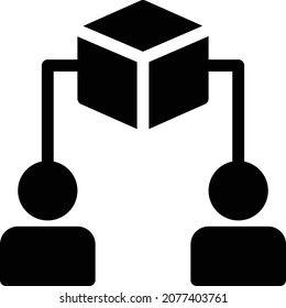 connection vector illustration isolated on a transparent background . glyph vector icons for concept or web graphics.