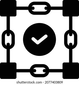 ilustración de vector de conexión aislada en un fondo transparente. iconos vectoriales de glifo para el concepto o gráficos web.