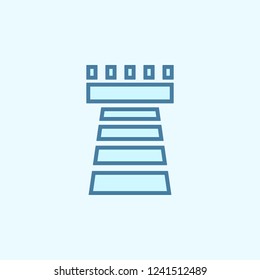 connection verified field outline icon. Element of 2 color simple icon. Thin line icon for website design and development, app development. Premium icon