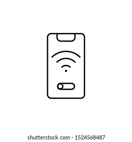 Connection, wi-fi icon. Simple outline vector of smart home set for UI and UX, website or mobile application