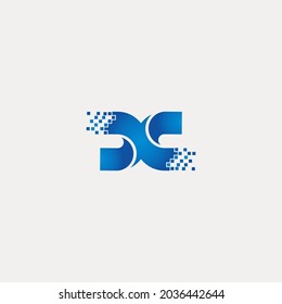 Connection XC Design Logo Free Vector