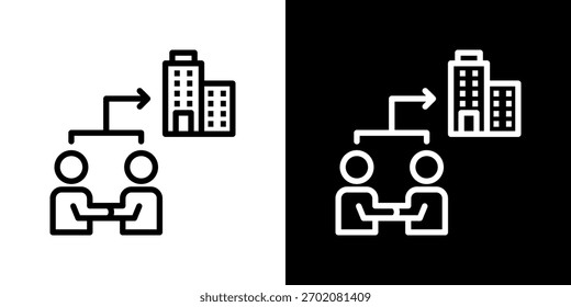 Conjunto de iconos de conexión. Diseño De Línea Limpia Con Versiones Claras Y Oscuras Para Un Uso Versátil.