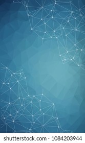 Connections concept. Vector network background for business presentation. Eps10.