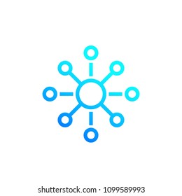Connections, connect vector icon