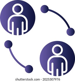 Konnektionen - Gradient-Icon-Design