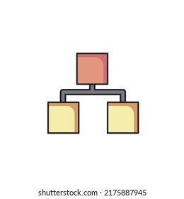 connections icon filled outline style design. connections icon vector illustration. isolated on white background.